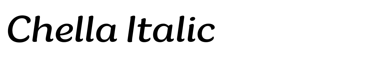 Chella Italic